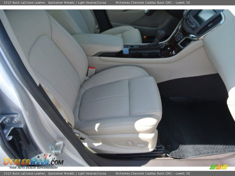 2015 Buick LaCrosse Leather Quicksilver Metallic / Light Neutral/Cocoa Photo #15