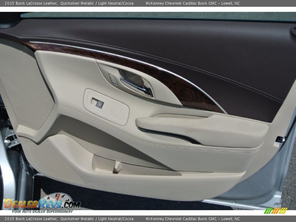 2015 Buick LaCrosse Leather Quicksilver Metallic / Light Neutral/Cocoa Photo #16