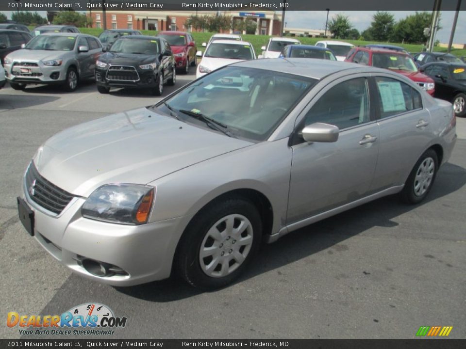 2011 Mitsubishi Galant ES Quick Silver / Medium Gray Photo #3