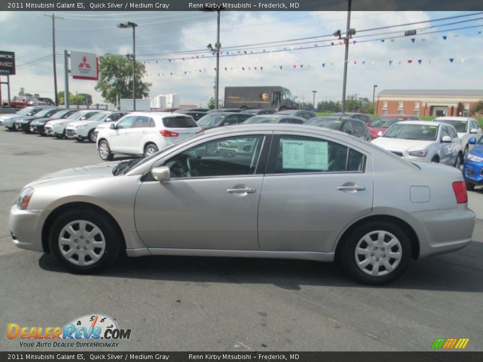 2011 Mitsubishi Galant ES Quick Silver / Medium Gray Photo #4