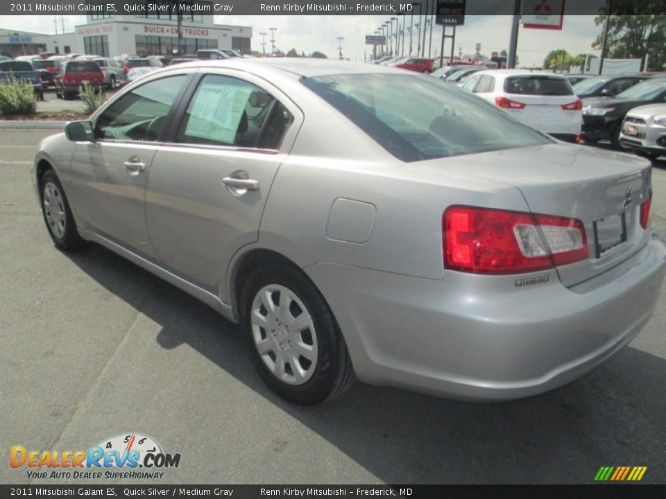 2011 Mitsubishi Galant ES Quick Silver / Medium Gray Photo #5