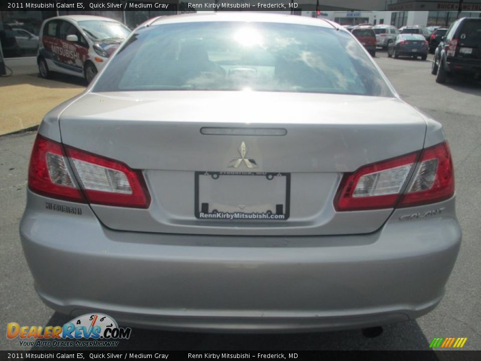 2011 Mitsubishi Galant ES Quick Silver / Medium Gray Photo #6