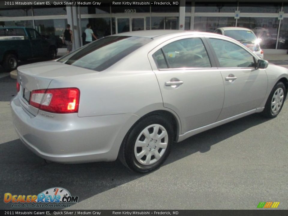 2011 Mitsubishi Galant ES Quick Silver / Medium Gray Photo #7
