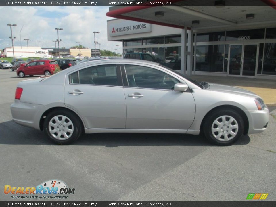 2011 Mitsubishi Galant ES Quick Silver / Medium Gray Photo #9