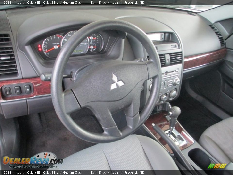 2011 Mitsubishi Galant ES Quick Silver / Medium Gray Photo #12