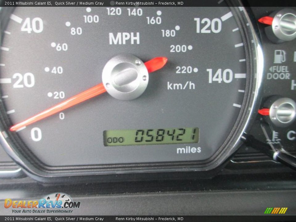 2011 Mitsubishi Galant ES Quick Silver / Medium Gray Photo #15