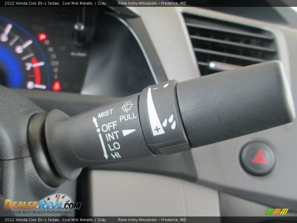 2012 Honda Civic EX-L Sedan Cool Mist Metallic / Gray Photo #19