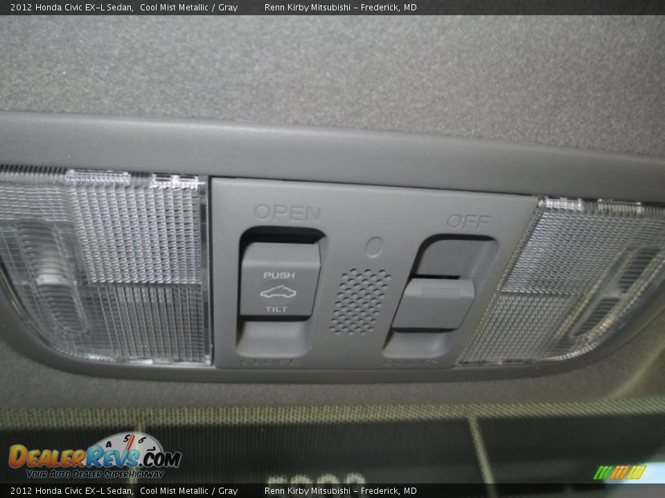 2012 Honda Civic EX-L Sedan Cool Mist Metallic / Gray Photo #27