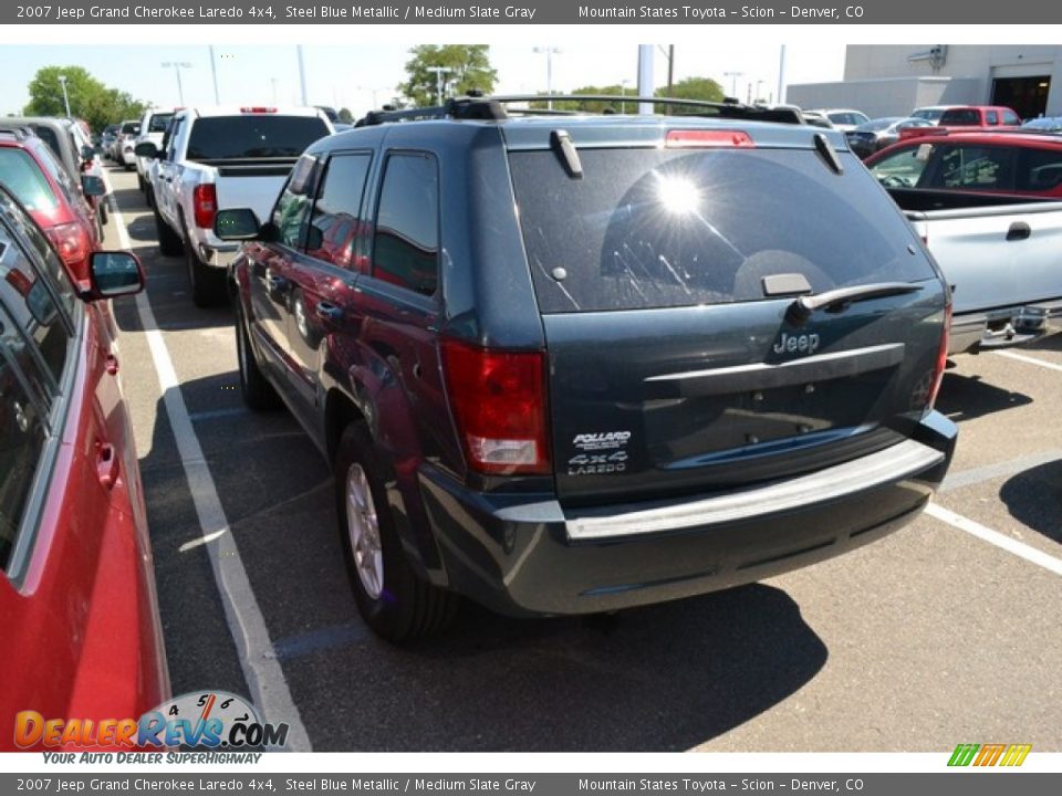 2007 Jeep Grand Cherokee Laredo 4x4 Steel Blue Metallic / Medium Slate Gray Photo #3