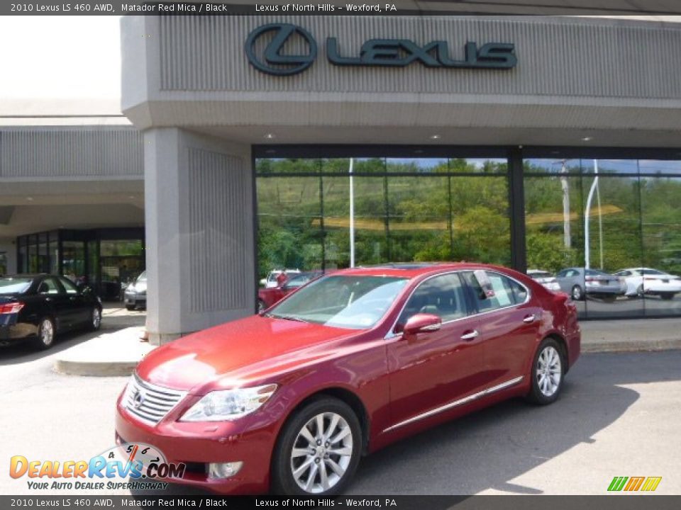 2010 Lexus LS 460 AWD Matador Red Mica / Black Photo #1