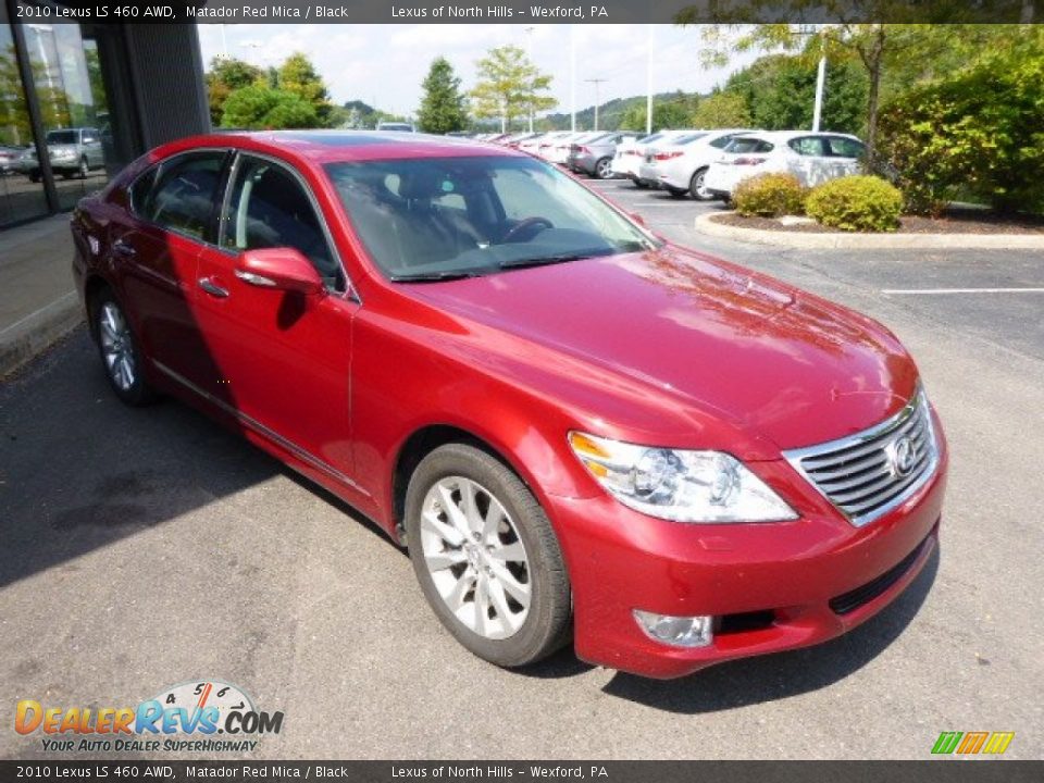 2010 Lexus LS 460 AWD Matador Red Mica / Black Photo #3