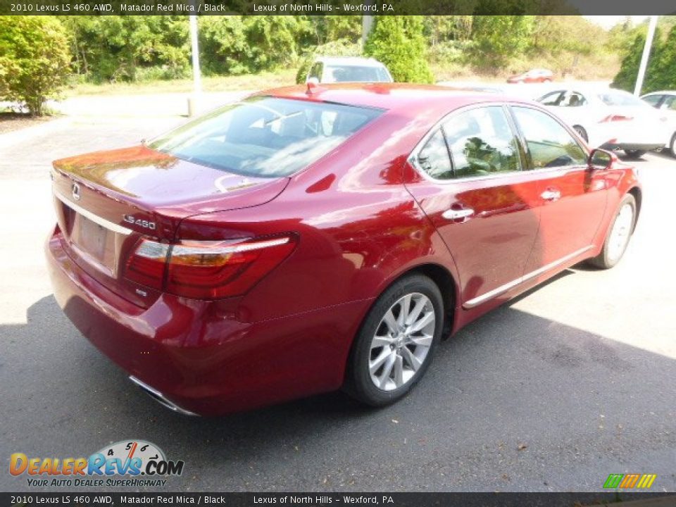 2010 Lexus LS 460 AWD Matador Red Mica / Black Photo #5