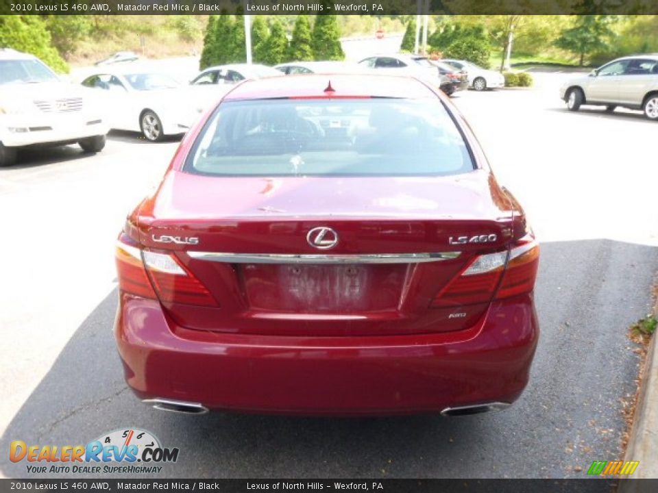 2010 Lexus LS 460 AWD Matador Red Mica / Black Photo #6
