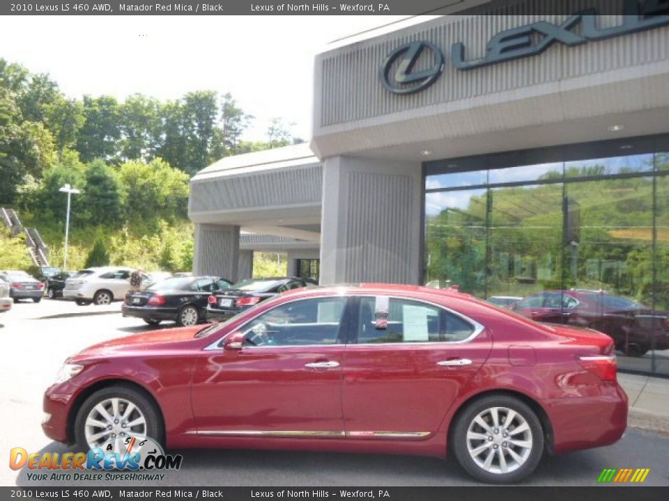2010 Lexus LS 460 AWD Matador Red Mica / Black Photo #8
