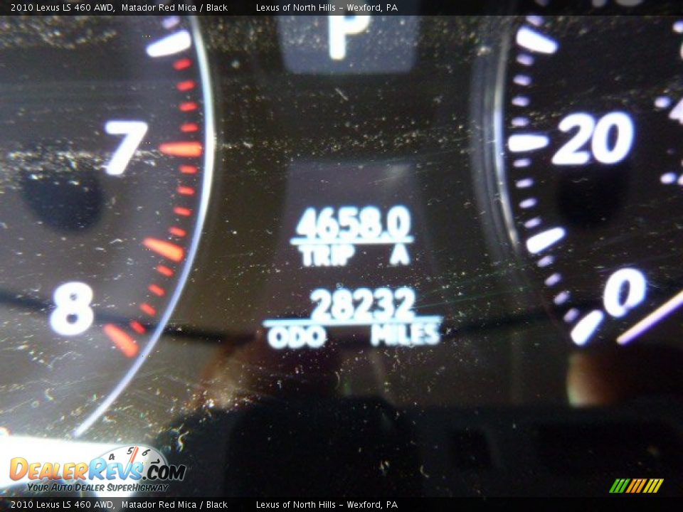 2010 Lexus LS 460 AWD Matador Red Mica / Black Photo #19