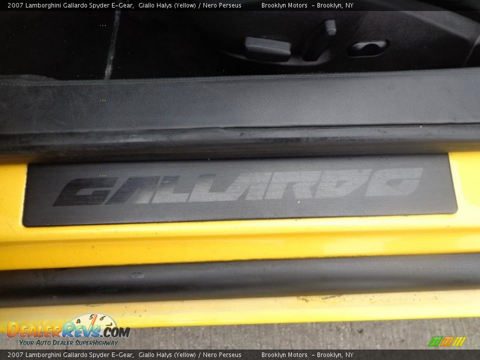 2007 Lamborghini Gallardo Spyder E-Gear Giallo Halys (Yellow) / Nero Perseus Photo #24