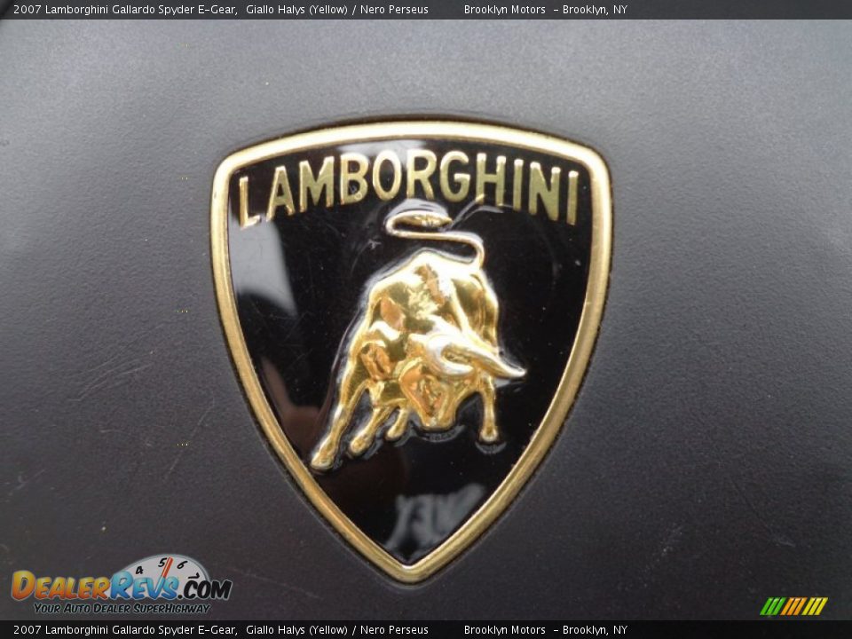 2007 Lamborghini Gallardo Spyder E-Gear Giallo Halys (Yellow) / Nero Perseus Photo #33