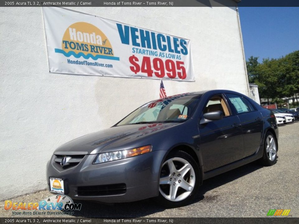2005 Acura TL 3.2 Anthracite Metallic / Camel Photo #1
