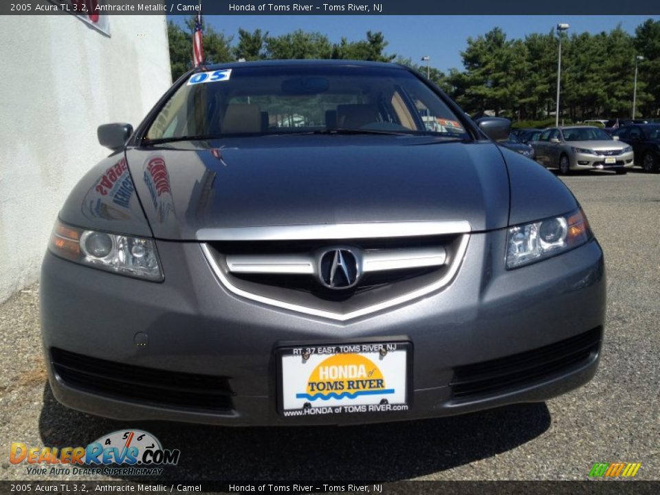 2005 Acura TL 3.2 Anthracite Metallic / Camel Photo #4