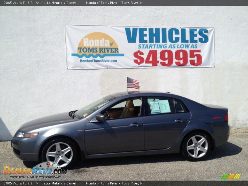 2005 Acura TL 3.2 Anthracite Metallic / Camel Photo #5