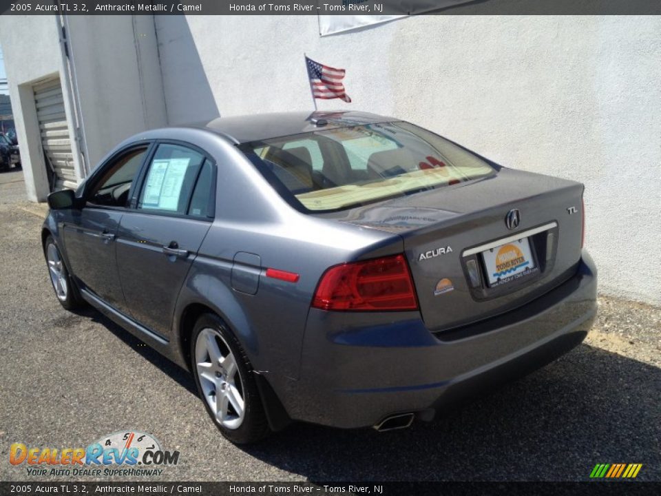 2005 Acura TL 3.2 Anthracite Metallic / Camel Photo #7