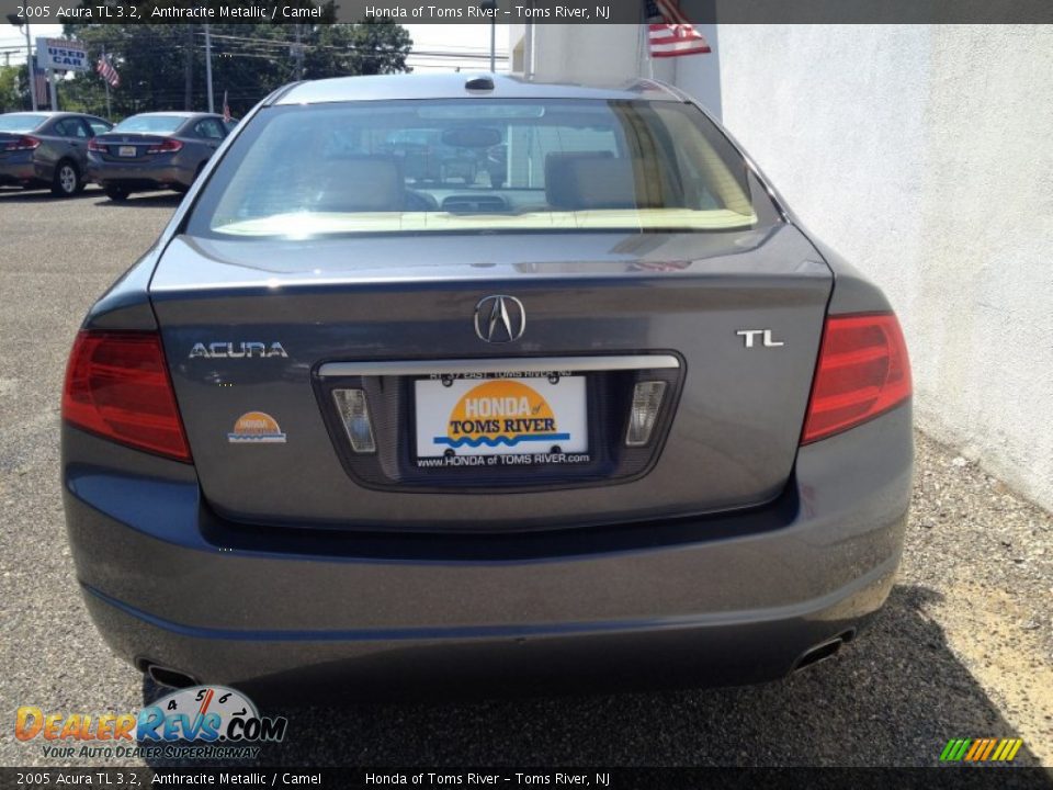 2005 Acura TL 3.2 Anthracite Metallic / Camel Photo #8