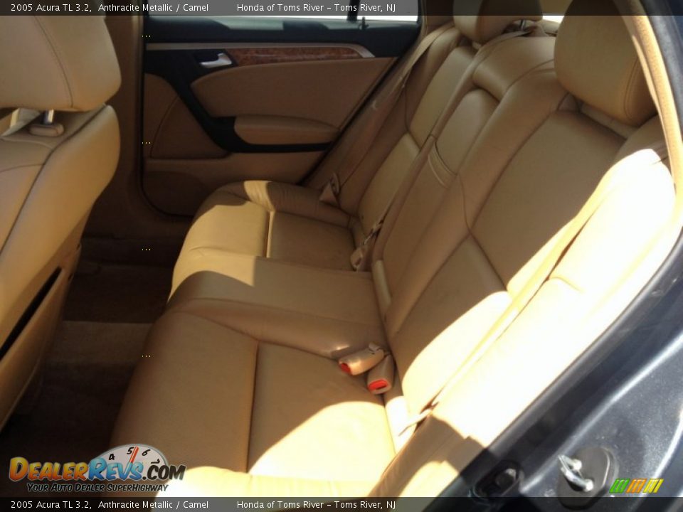 2005 Acura TL 3.2 Anthracite Metallic / Camel Photo #10