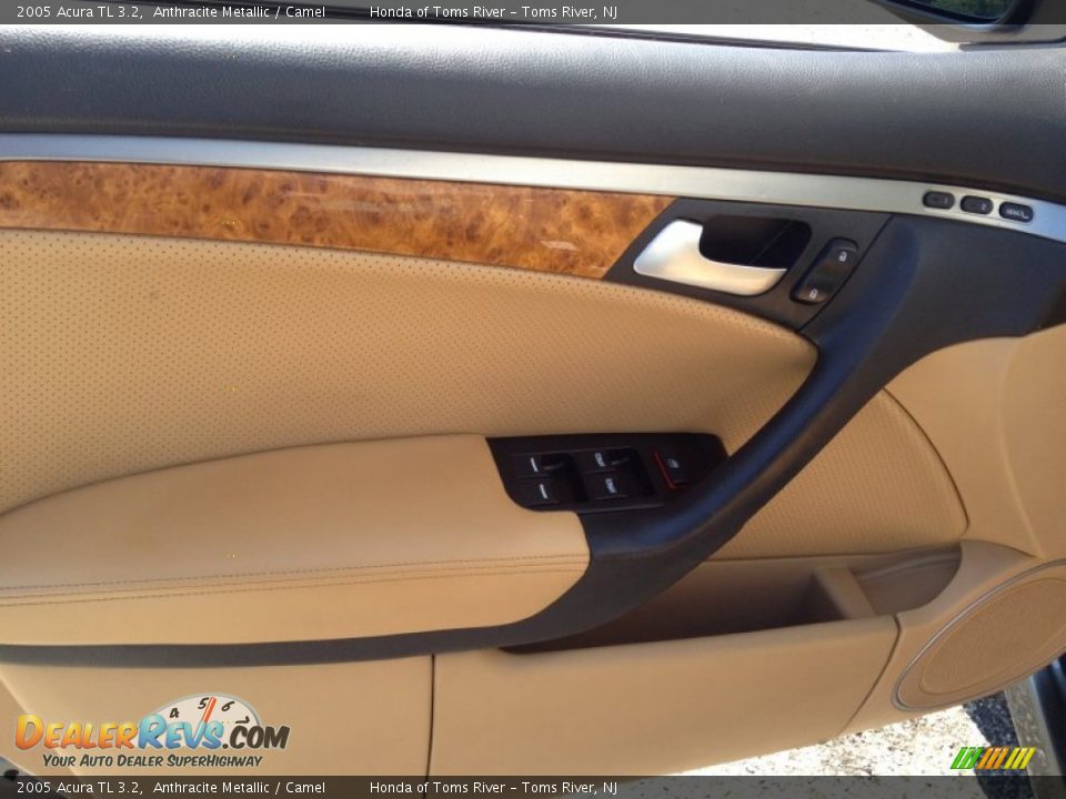 2005 Acura TL 3.2 Anthracite Metallic / Camel Photo #13