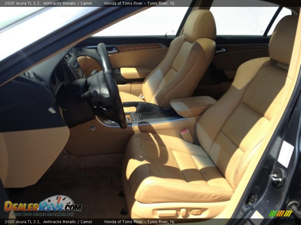 2005 Acura TL 3.2 Anthracite Metallic / Camel Photo #15