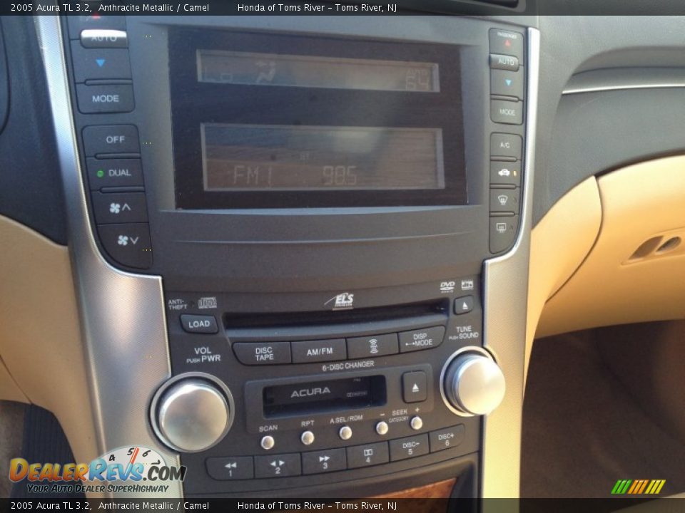 2005 Acura TL 3.2 Anthracite Metallic / Camel Photo #18