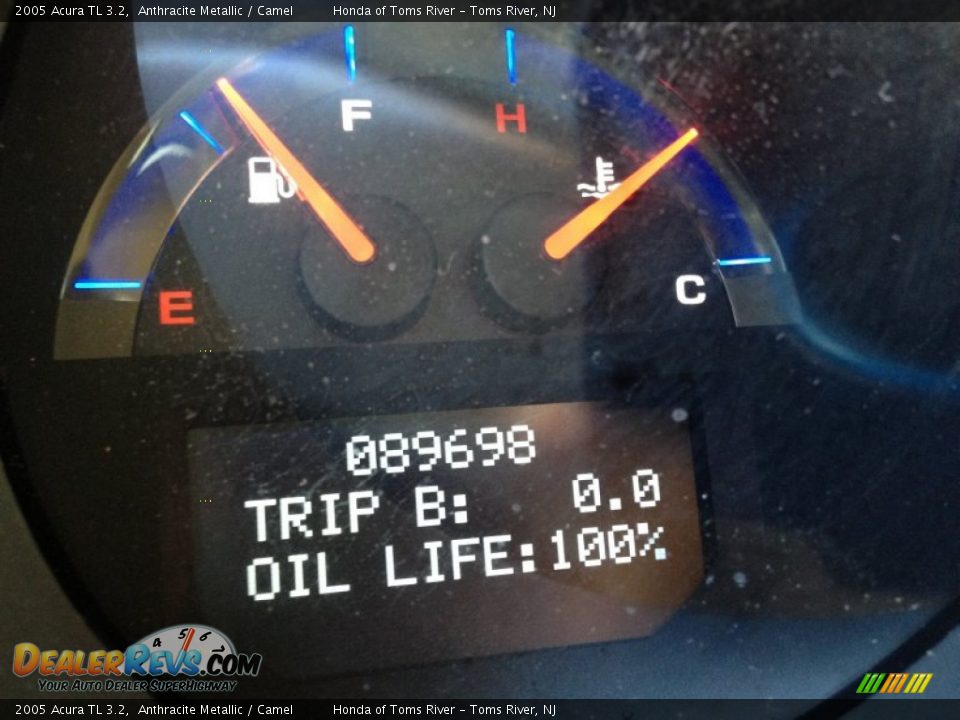 2005 Acura TL 3.2 Anthracite Metallic / Camel Photo #20