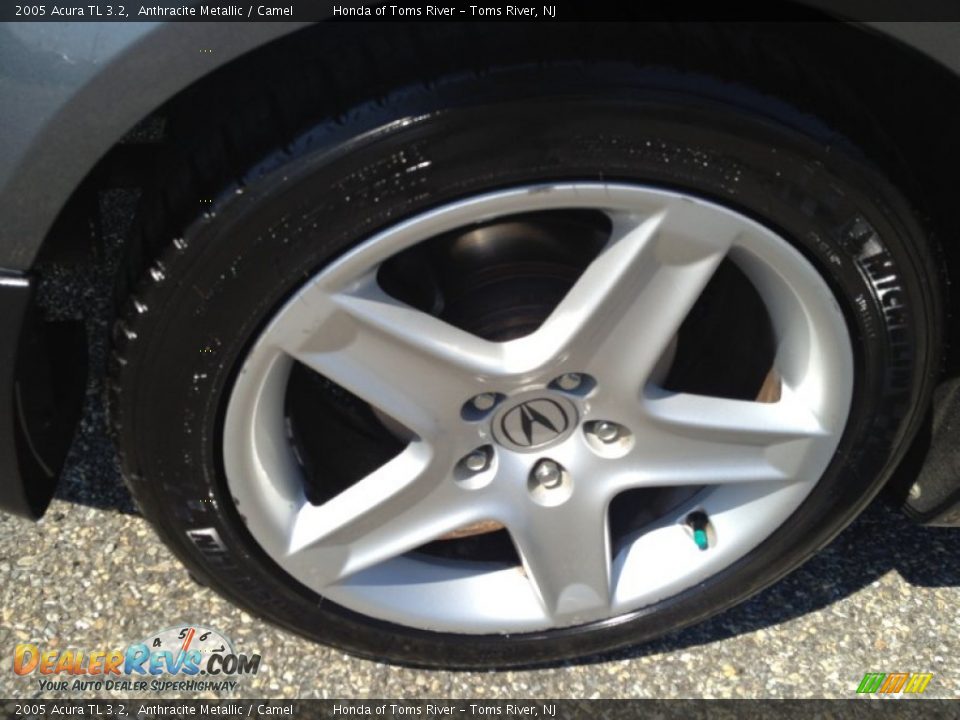 2005 Acura TL 3.2 Anthracite Metallic / Camel Photo #23