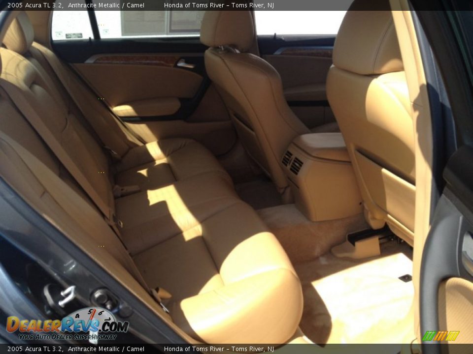2005 Acura TL 3.2 Anthracite Metallic / Camel Photo #25