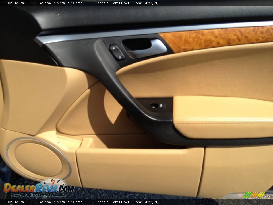 2005 Acura TL 3.2 Anthracite Metallic / Camel Photo #27