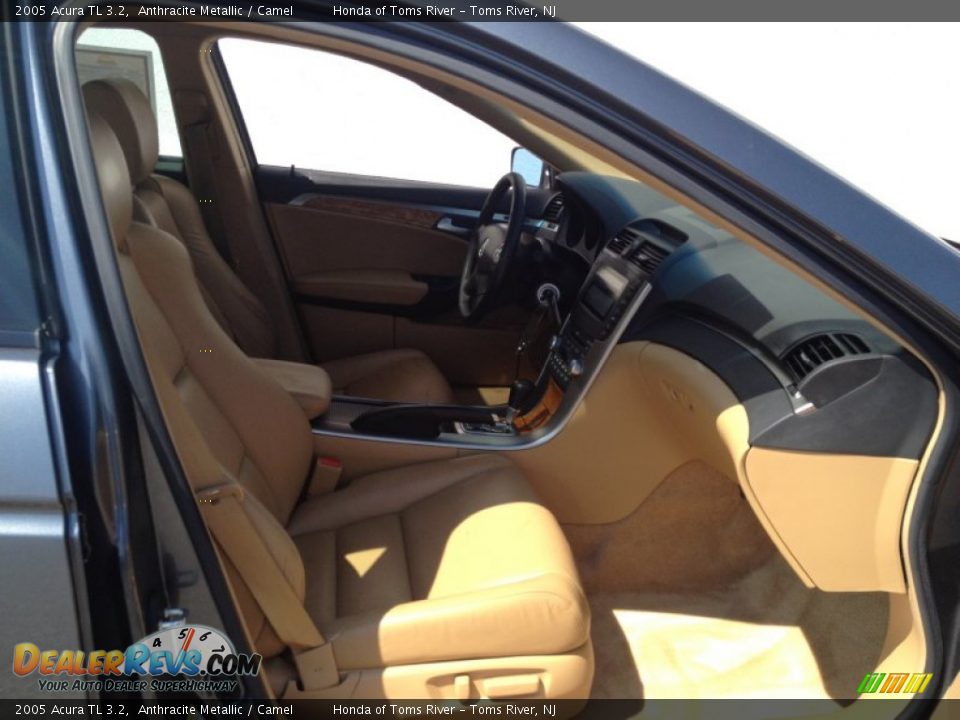 2005 Acura TL 3.2 Anthracite Metallic / Camel Photo #29
