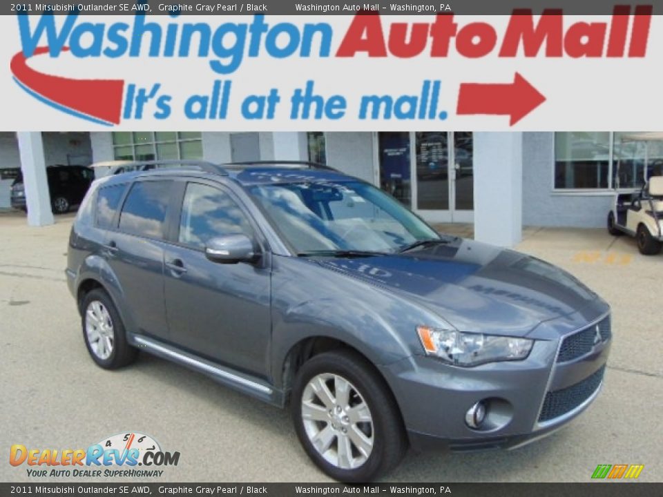 2011 Mitsubishi Outlander SE AWD Graphite Gray Pearl / Black Photo #1