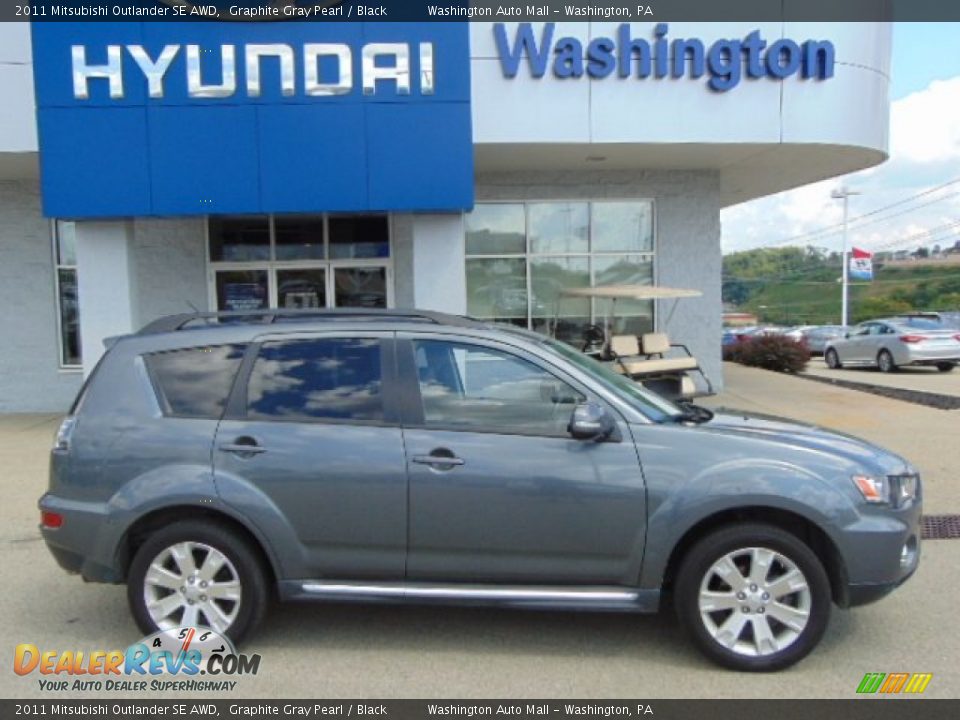 2011 Mitsubishi Outlander SE AWD Graphite Gray Pearl / Black Photo #2