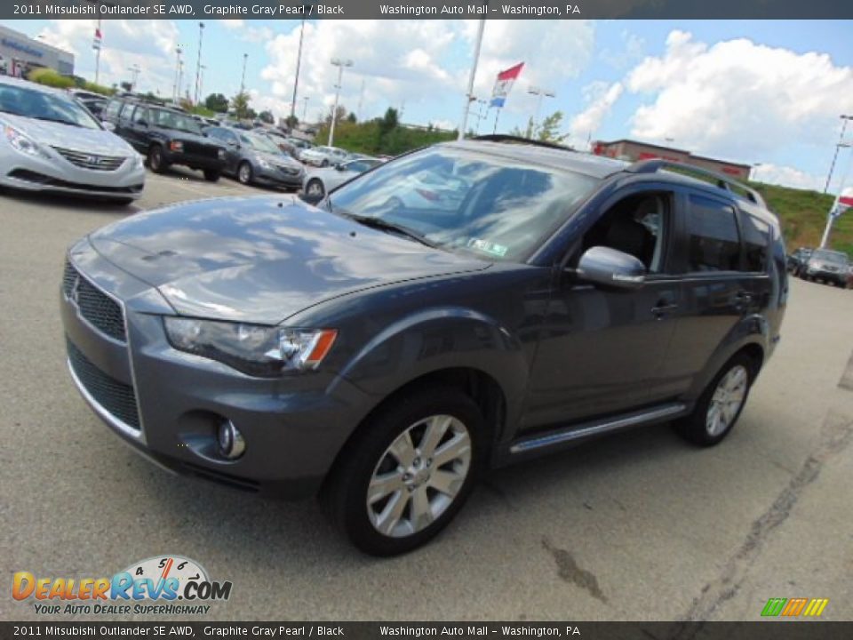 2011 Mitsubishi Outlander SE AWD Graphite Gray Pearl / Black Photo #5