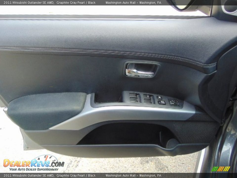2011 Mitsubishi Outlander SE AWD Graphite Gray Pearl / Black Photo #9