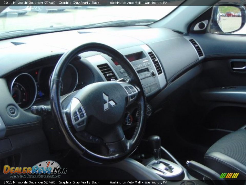 2011 Mitsubishi Outlander SE AWD Graphite Gray Pearl / Black Photo #10