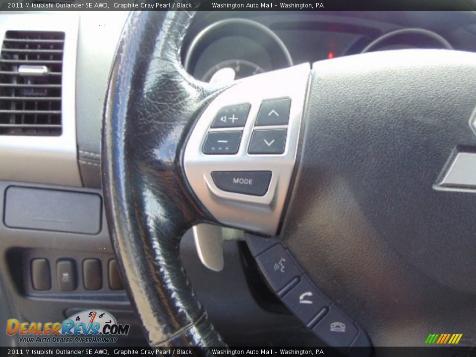 2011 Mitsubishi Outlander SE AWD Graphite Gray Pearl / Black Photo #14