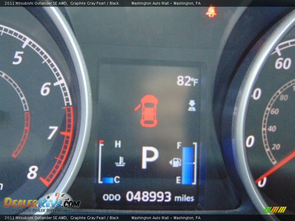 2011 Mitsubishi Outlander SE AWD Graphite Gray Pearl / Black Photo #20