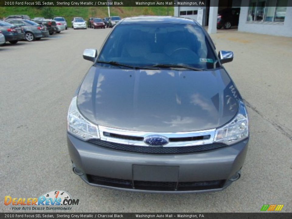 2010 Ford Focus SEL Sedan Sterling Grey Metallic / Charcoal Black Photo #5