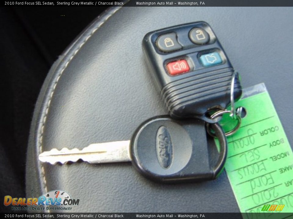 2010 Ford Focus SEL Sedan Sterling Grey Metallic / Charcoal Black Photo #10