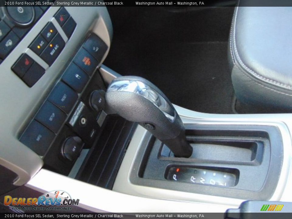 2010 Ford Focus SEL Sedan Sterling Grey Metallic / Charcoal Black Photo #14