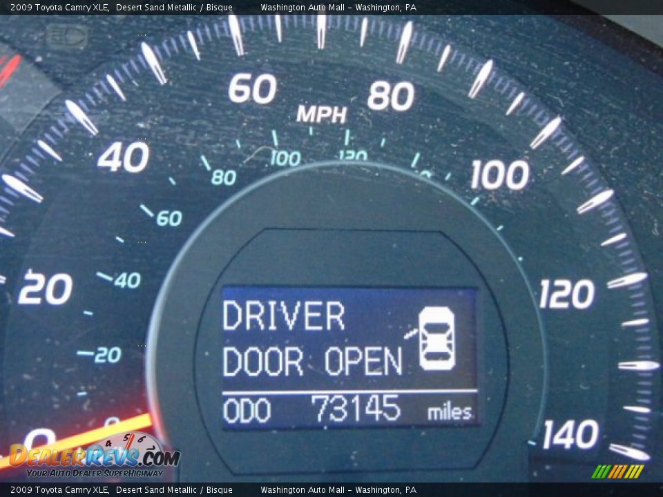 2009 Toyota Camry XLE Desert Sand Metallic / Bisque Photo #20