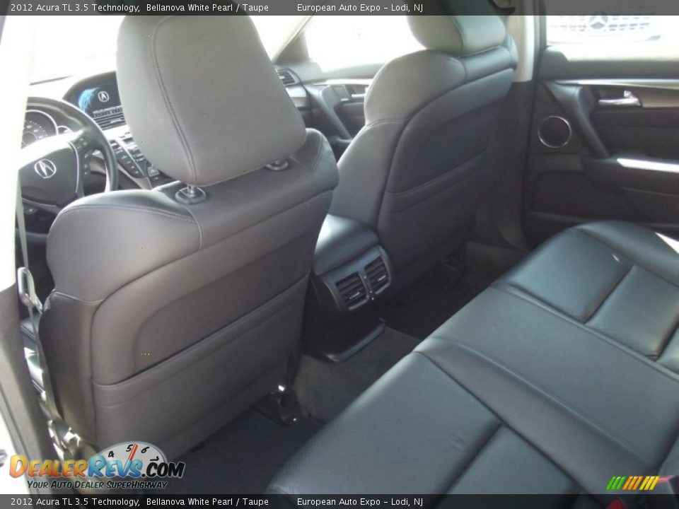 2012 Acura TL 3.5 Technology Bellanova White Pearl / Taupe Photo #10