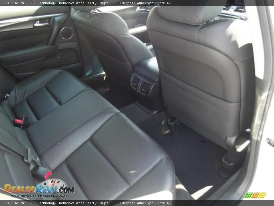 2012 Acura TL 3.5 Technology Bellanova White Pearl / Taupe Photo #12