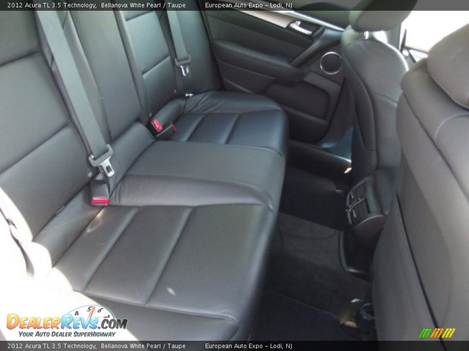 2012 Acura TL 3.5 Technology Bellanova White Pearl / Taupe Photo #13