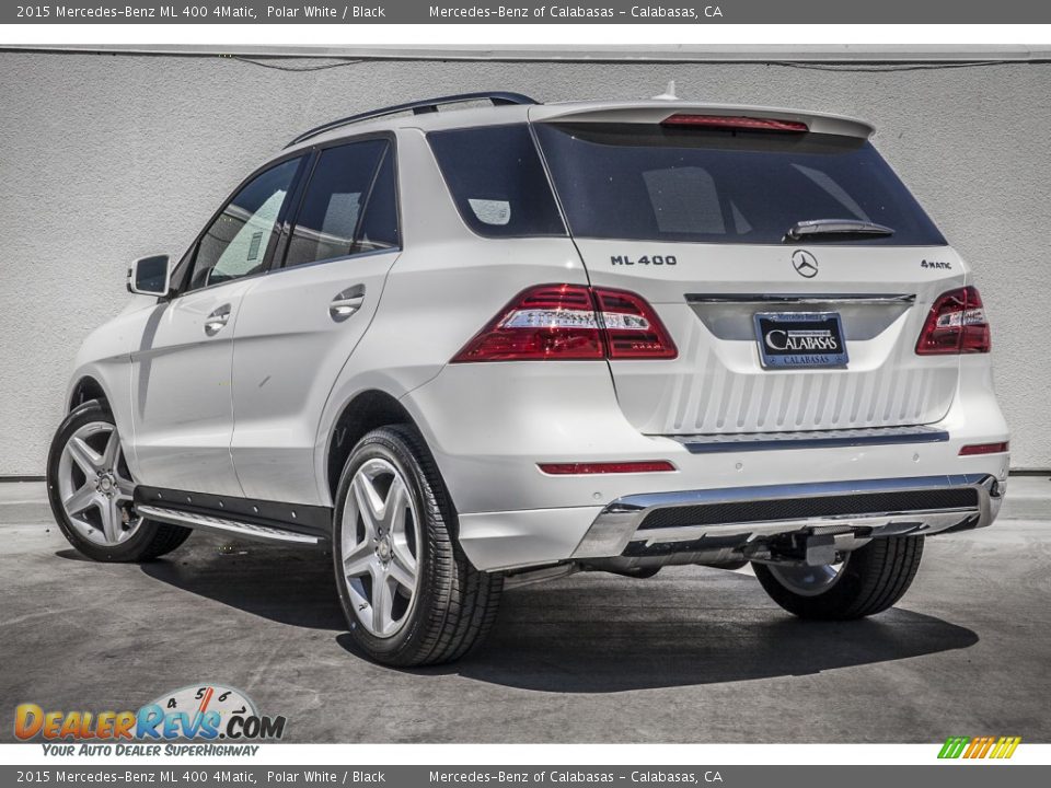 2015 Mercedes-Benz ML 400 4Matic Polar White / Black Photo #2